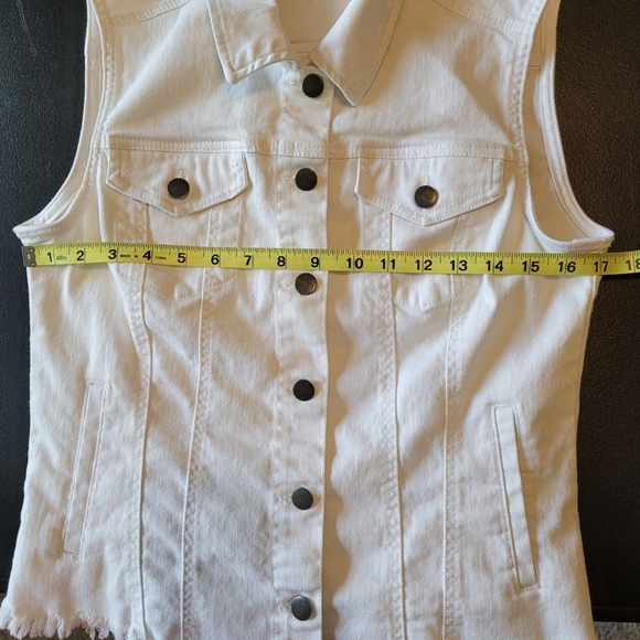 Max Jeans Sleeveless Vest Raw Jem Size Small - Picture 6 of 6